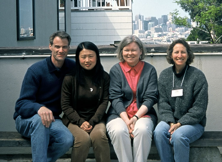 Robert Newman, Weiqing Han, Jean Giblette and Peggy Schafer at ACTCM San Francisco, May 2002